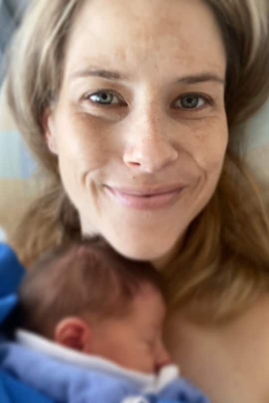 Yonni Meyer alias Pony M. mit Baby