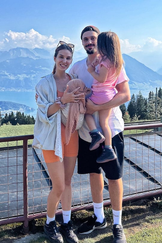 Anja Zeidler mit Familie