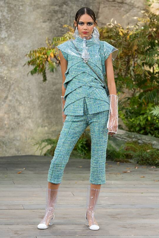 Look von der Chanel Frühjahr/Sommer 2018 Show in Paris