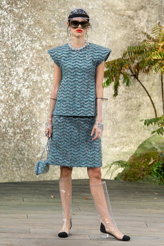 Look von der Chanel Frühjahr/Sommer 2018 Show in Paris