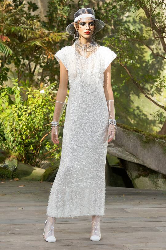Look von der Chanel Frühjahr/Sommer 2018 Show in Paris