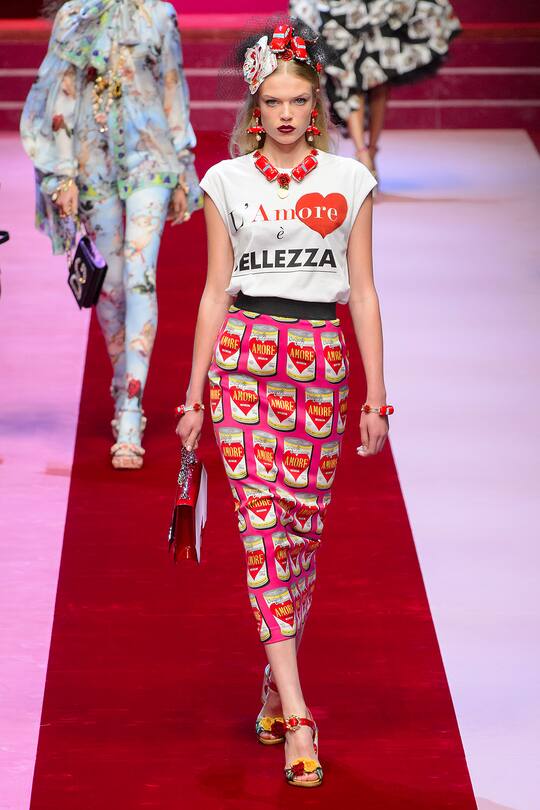 Dolce & Gabbana Frühjahr/Sommer 2018 Kollektion, Mailand Fashion Week