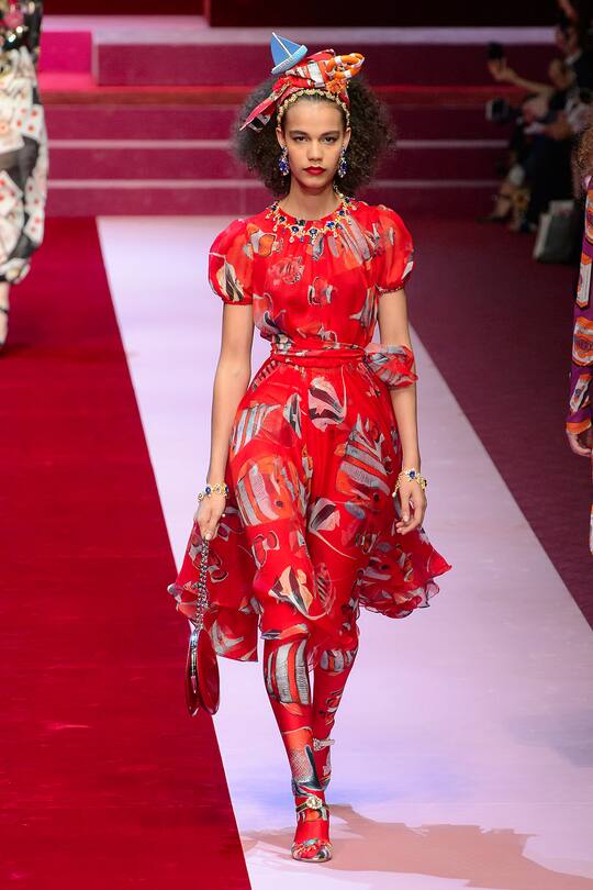 Dolce & Gabbana Frühjahr/Sommer 2018 Kollektion, Mailand Fashion Week