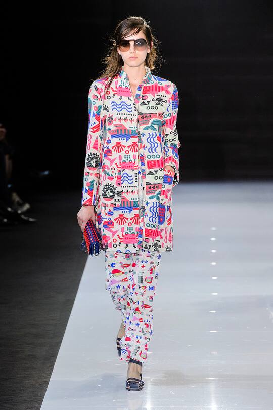 Die Runway-Bilder der Emporio Armani SS18 Show in London