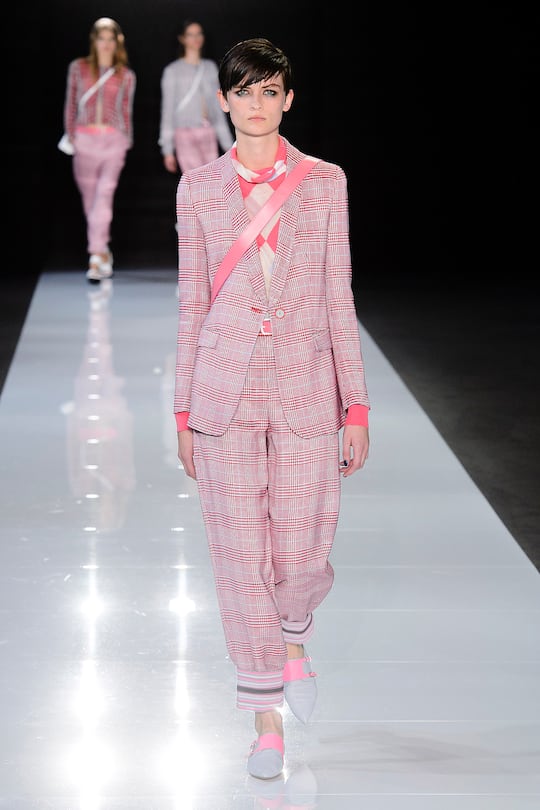 Die Runway-Bilder der Emporio Armani SS18 Show in London