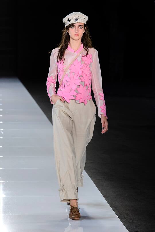 Die Runway-Bilder der Emporio Armani SS18 Show in London