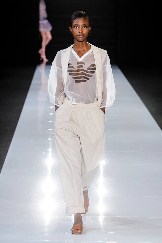 Die Runway-Bilder der Emporio Armani SS18 Show in London