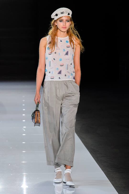 Die Runway-Bilder der Emporio Armani SS18 Show in London