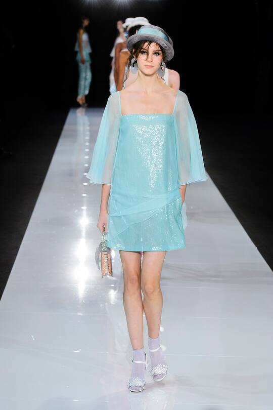 Die Runway-Bilder der Emporio Armani SS18 Show in London