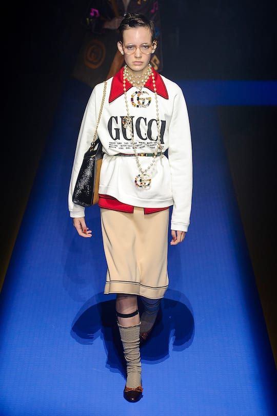 Runway-Bild der Gucci Frühjahr/Sommer 2018 Kollektion aus Mailand
