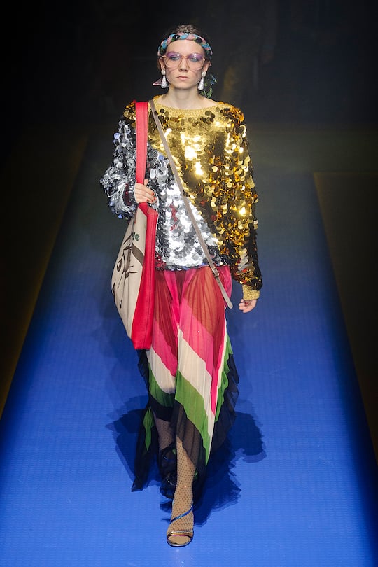 Runway-Bild der Gucci Frühjahr/Sommer 2018 Kollektion aus Mailand