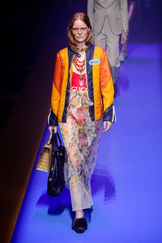 Runway-Bild der Gucci Frühjahr/Sommer 2018 Kollektion aus Mailand