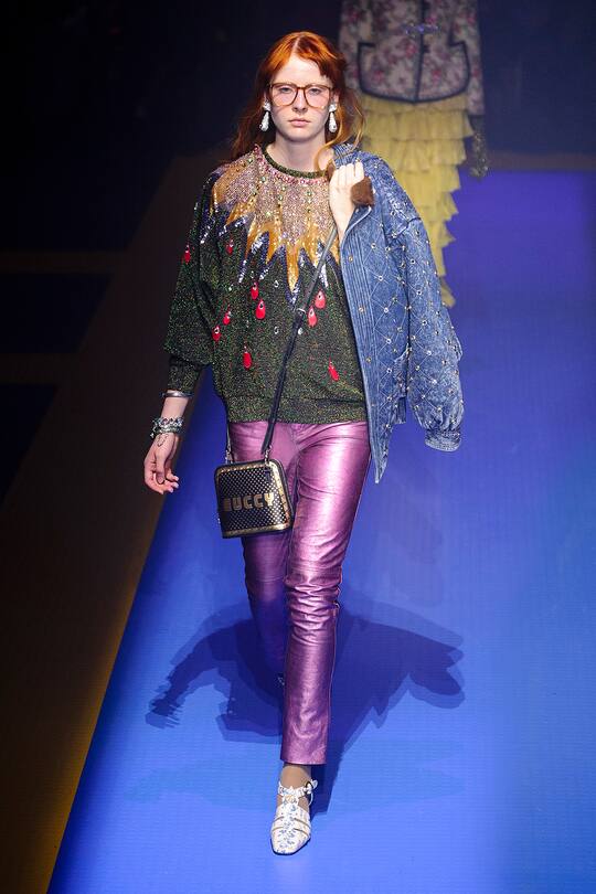 Runway-Bild der Gucci Frühjahr/Sommer 2018 Kollektion aus Mailand