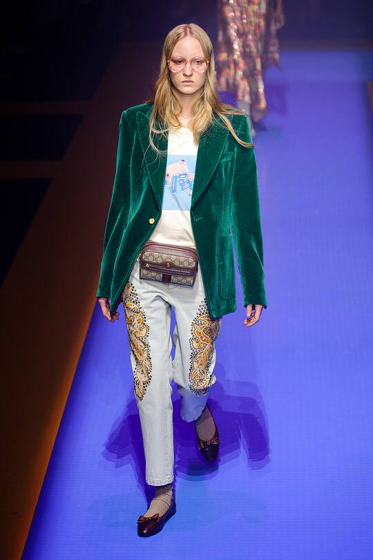 Runway-Bild der Gucci Frühjahr/Sommer 2018 Kollektion aus Mailand