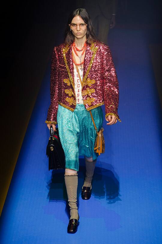 Runway-Bild der Gucci Frühjahr/Sommer 2018 Kollektion aus Mailand