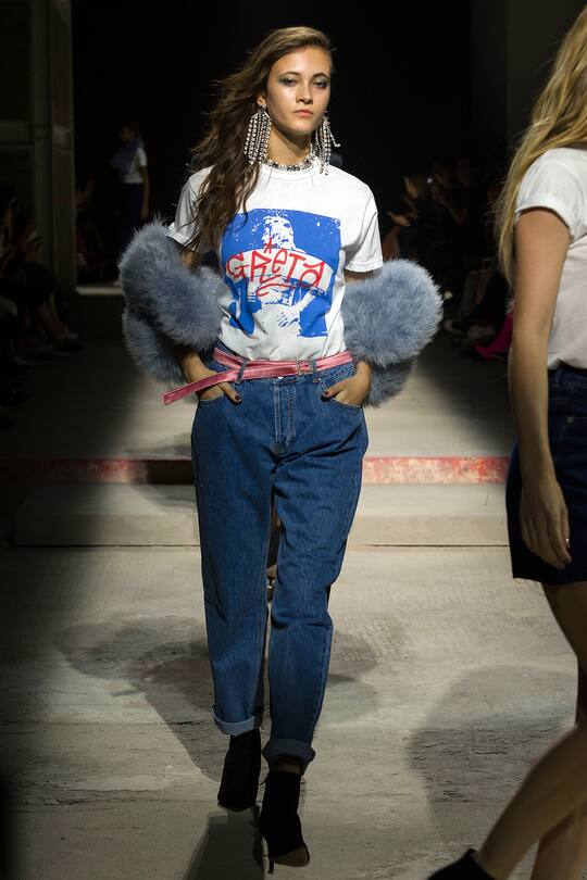 Die Topshop Herbst/Winter 2017 Show in London.