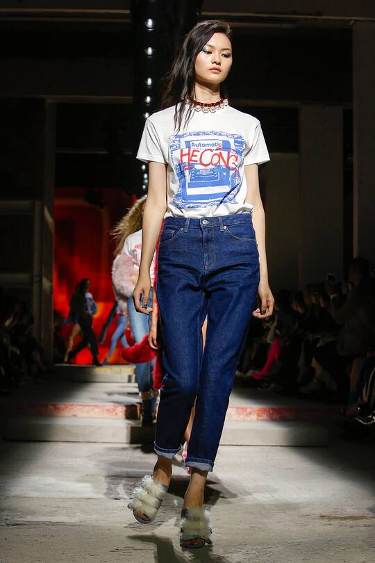 Die Topshop Herbst/Winter 2017 Show in London.