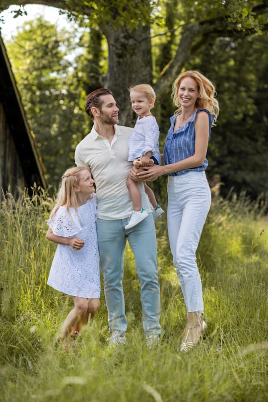 Sarina Arnold mit Familie SI Shooting Ausgabe 34/2018