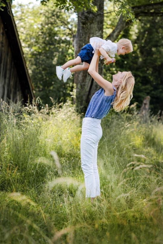 Sarina Arnold mit Familie SI Shooting Ausgabe 34/2018