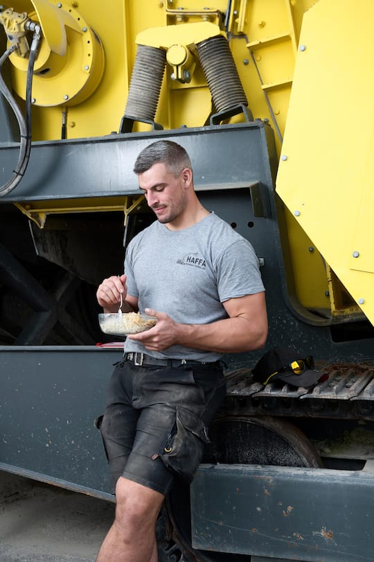 Samuel Giger, Schweizer Schwinger, Gewinner des Kilchberger Schwinget 2021, 28. September 2021, Bürgeln TG