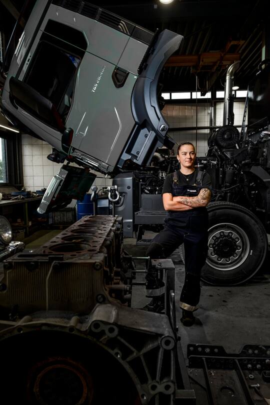 Worldskills, Sophie Schuhmacher, Lastwagenmechanikerin, Goldmedaille, Saint Blaise NE, 2024, Fotos: Geri Born