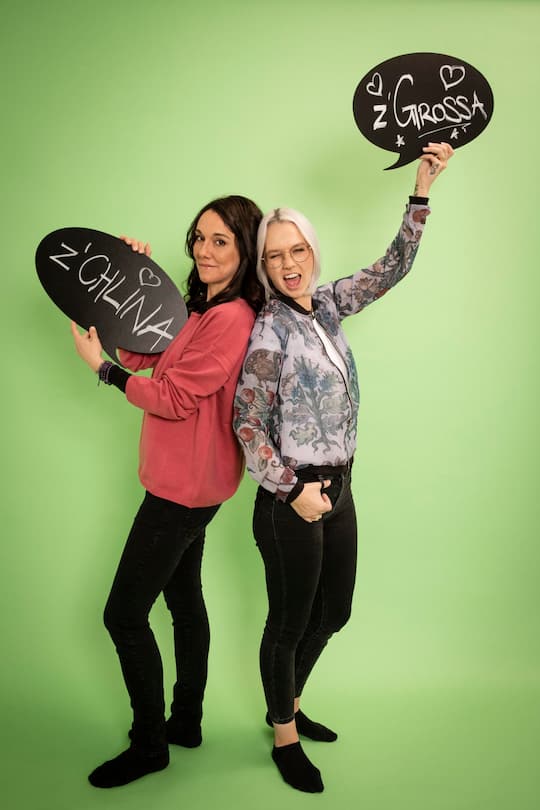 Stefanie Heinzmann und ihre beste Freundin Sara Rytz