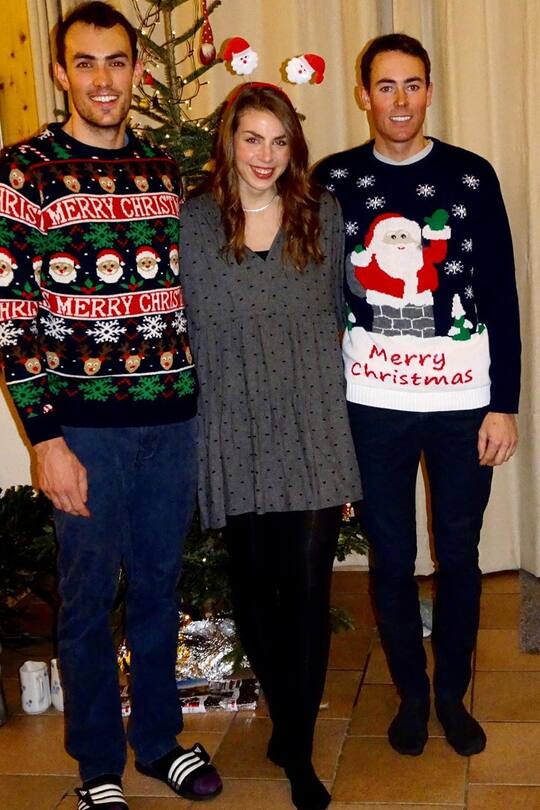 Daniel Yule und seine Geschwister Vanessa und Alastair