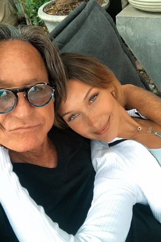 Bella Hadid mit ihrem Vater