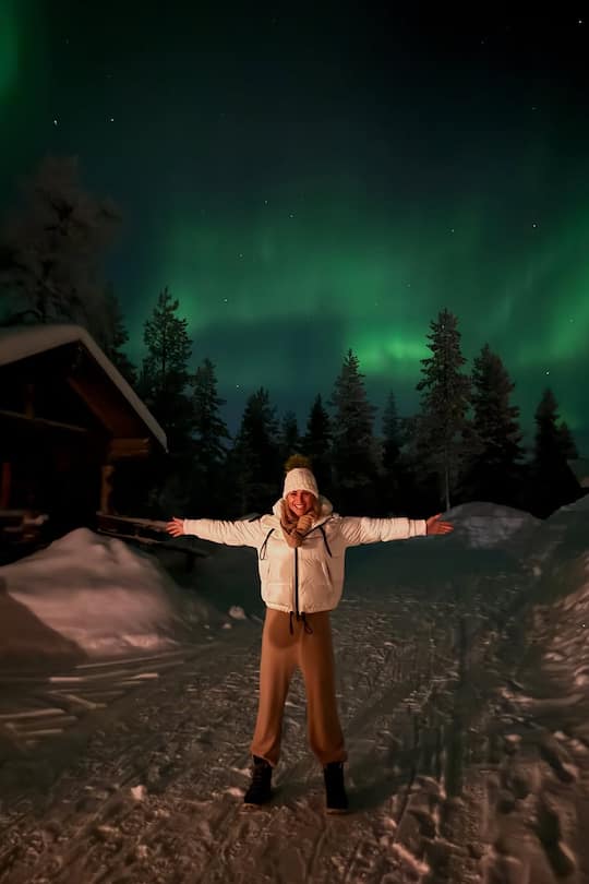 Auf Instagram teilt die Berner Moderatorin Schnappschüsse von ihrer viertägigen Reise durchs Lappland.