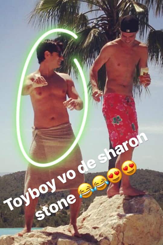 Vujo Gavric und Angelo Boffa, der neue Freund von Sharon Stone