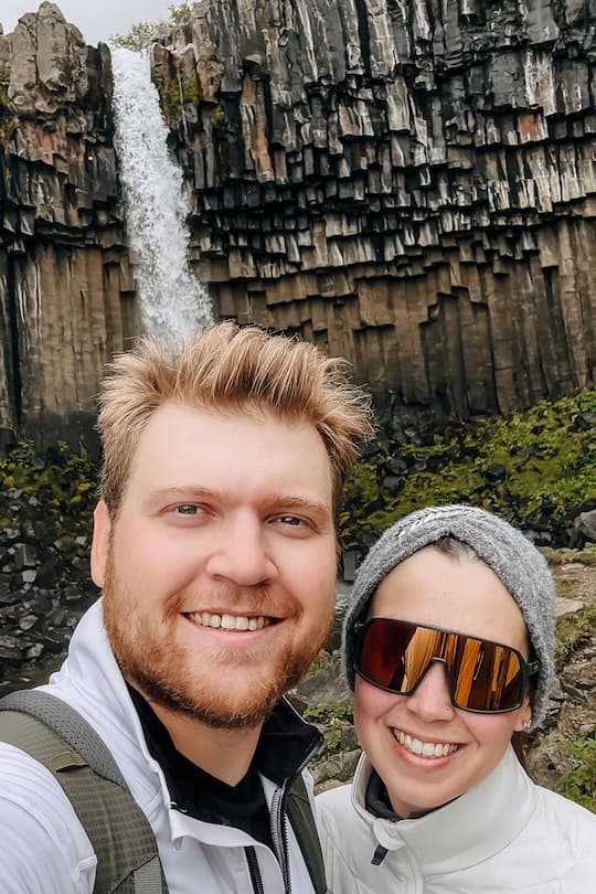 <p>«Island war unser gemeinsamer Traum.» Niels Hintermann mit seiner Frau Lara.</p>