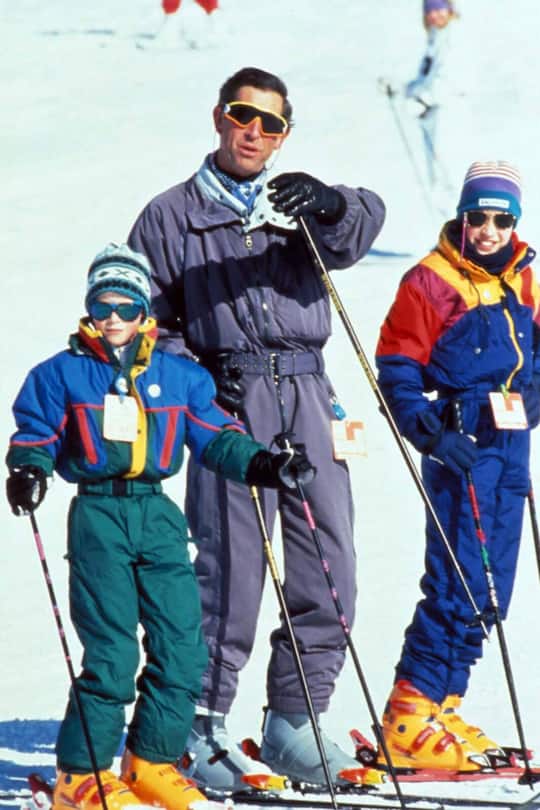 Prinz Harry Prinz William König Charles in Klosters
