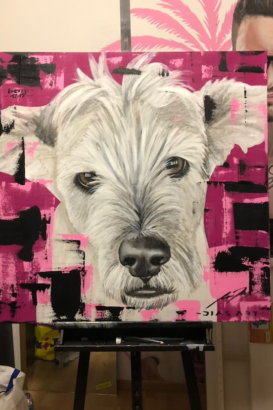 Vasco Dias Kunst Hund Benji von Rafael Beutl