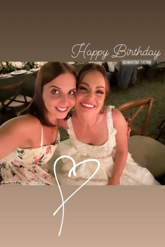 Christina Hänni freut sich über Geburtstags-Glückwünsche von Freunden.