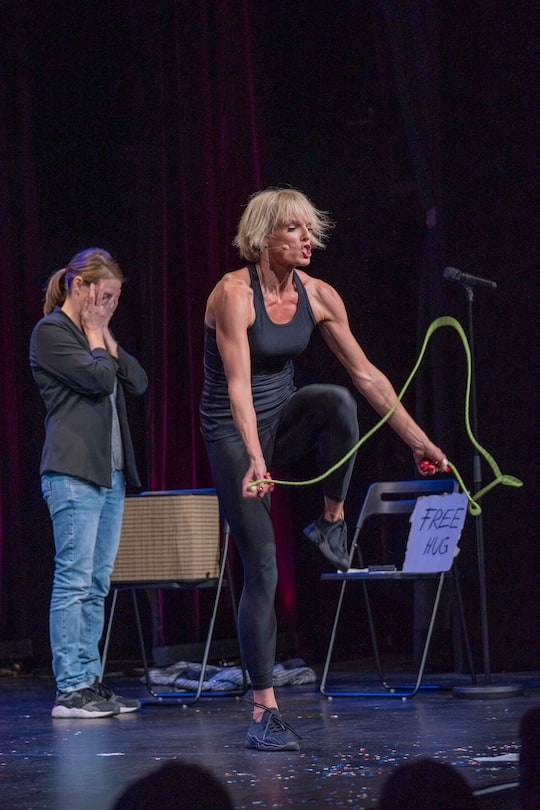 Stephanie Berger auf der Bühne