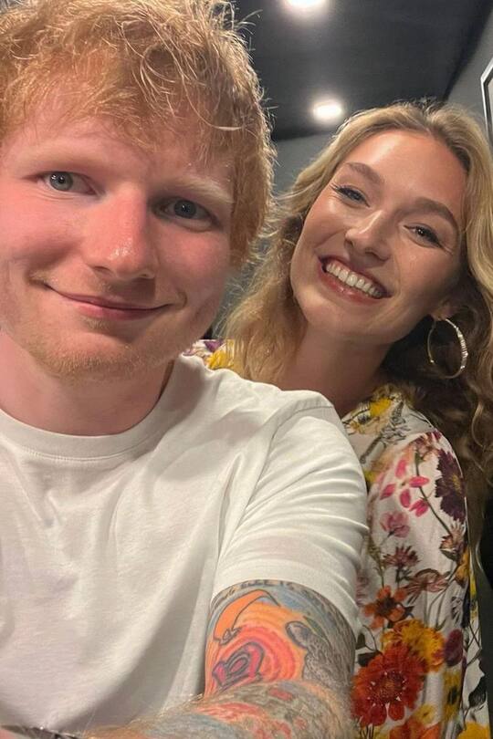 Ed Sheeran und Manuela Frey