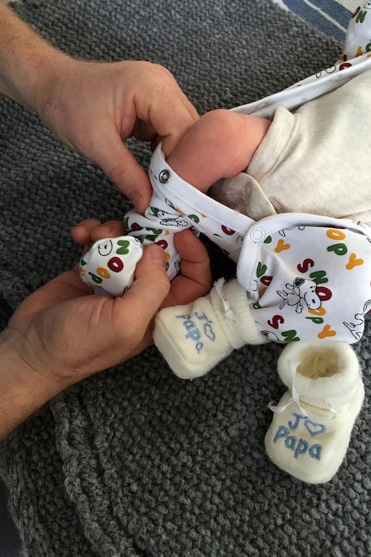 Didier Cuche nach Hochzeit Freundin Frau Manuela Baby Sohn Noé Foto