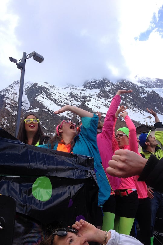 Saas Fee Saisonende 2015 Partys, Fotos