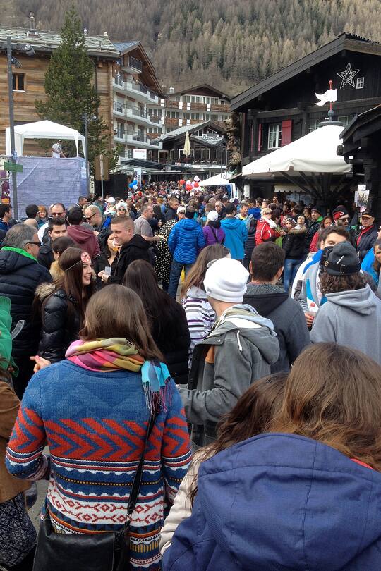 Saas Fee Saisonende 2015 Partys, Fotos