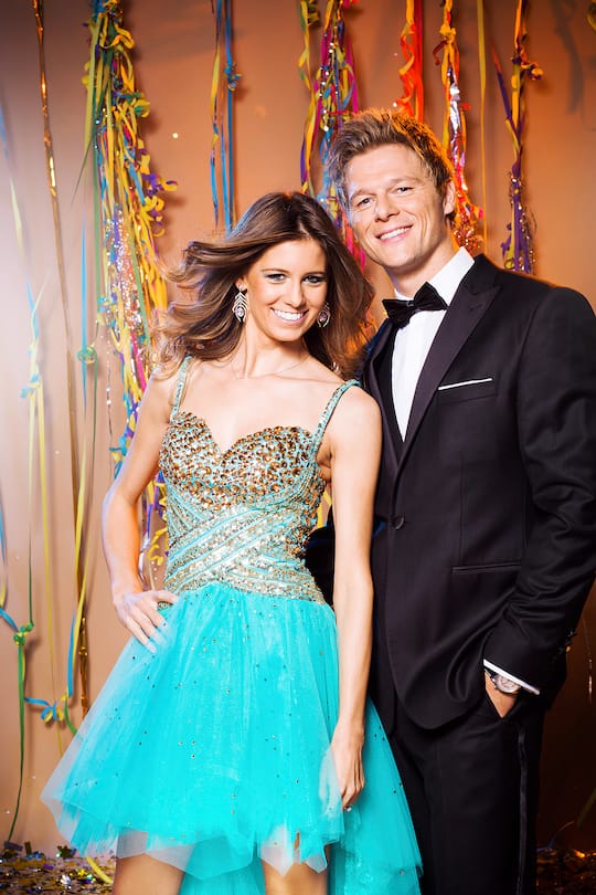 Annina Campell und Freund Marc Müller haben sich verlobt Silvester-Shooting