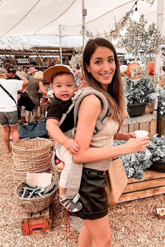 Sara Leutenegger mit Sohn Lio