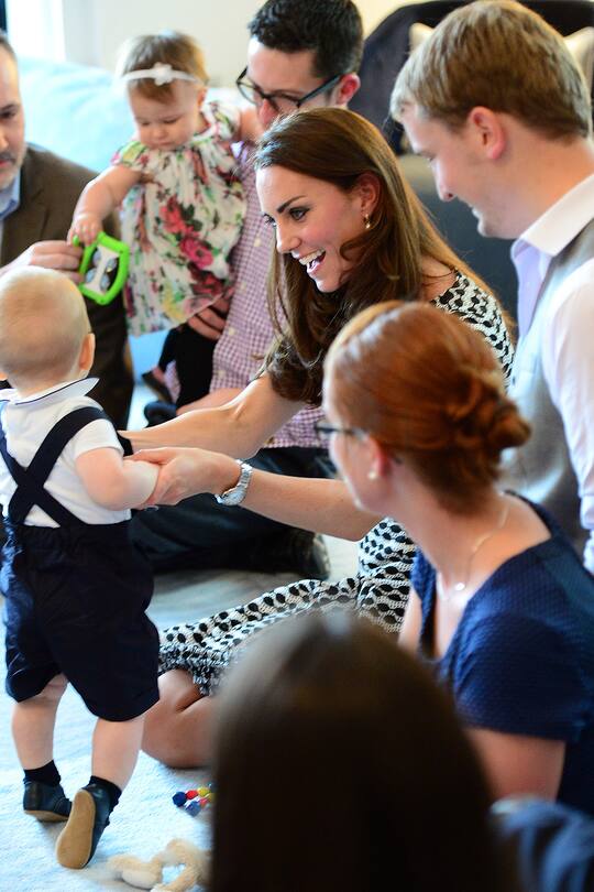 Prinz George mit Herzogin Catherine in Neuseeland