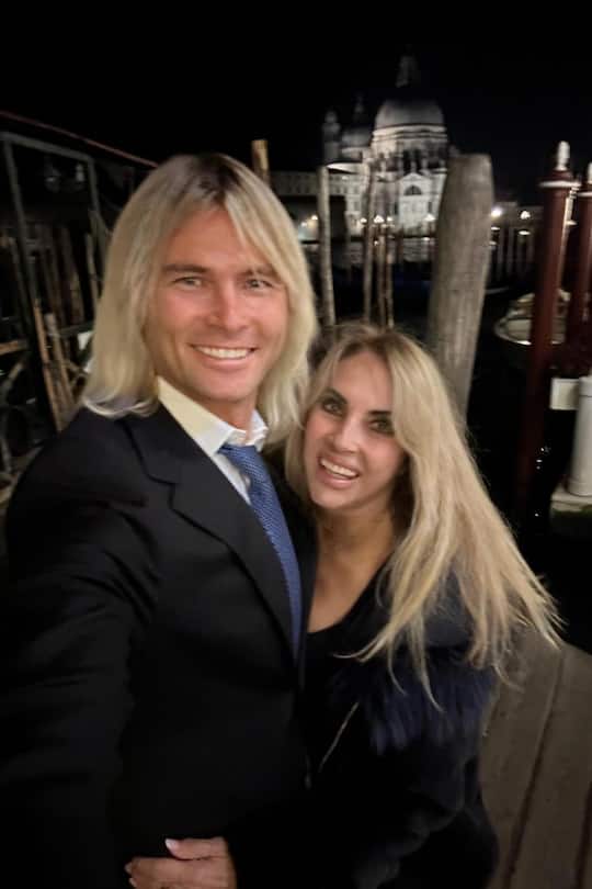 Society-Lady Vera Dillier und ihr Liebster Josef verbrachten Neujahr in Venedig.