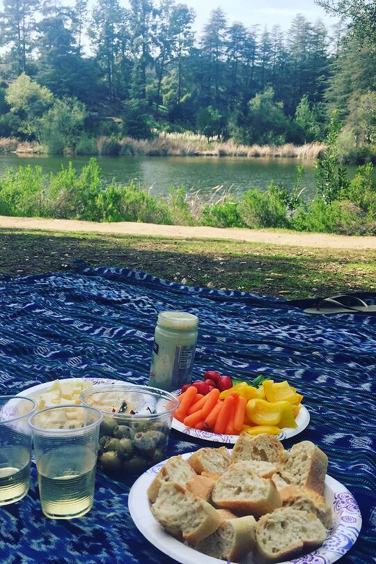 Jasmin Gruber (Blick) mit Stars in Hollywood