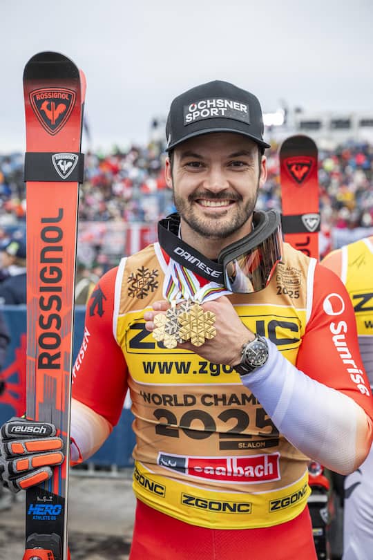 Gold, Bronze und noch einmal Gold im Slalom für Loïc Meillard.