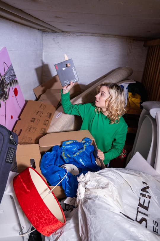 <p>Mit dem Umzug hat die Thurgauerin das Chaos aus der Wohnung in den Keller verbannt – doch ihren Salzburger Stier von 2021 findet sie mühelos.</p>