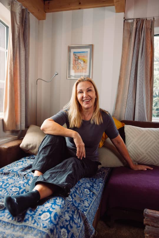 <p><br /> «Hier komme ich zur Ruhe»: Susy Utzinger in ihrer Wohnung im Kanton Schaffhausen.</p>