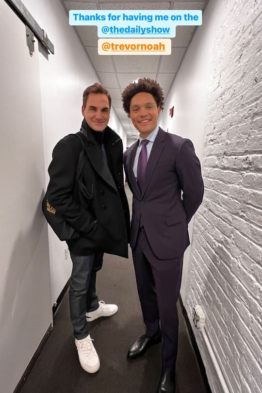 Roger Federer zu Gast bei Trevor Noah