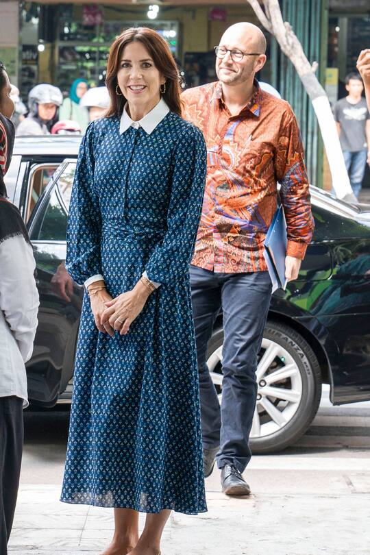 Kronprinzessin Mary (DK), beim Besuch des Puskesmas Tegalrejo Health Center in Yogyakarta auf der Insel Java im Rahmen des Besuchs der dänischen Kronprinzessin in Indonesien mit dem Exekutivdirektor des Bevölkerungsfonds der Vereinten Nationen (UNFPA) und dem Minister für Entwicklung, Tag 3, Indonesien, 04. Dezember 2019.
