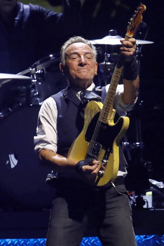 <p>Bruce Springsteen bei seinem Auftritt in Stockholm am 18. Juli 2024 auf der aktuellen Welttournee.</p>